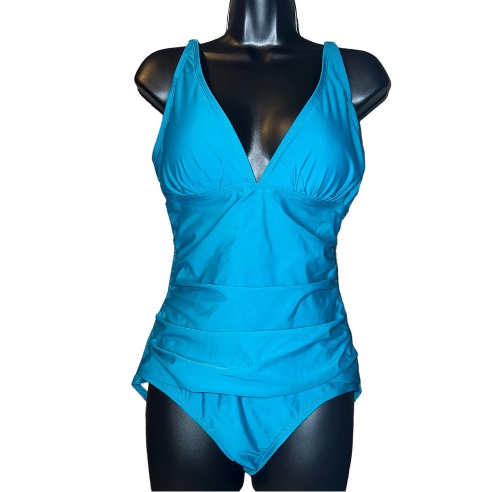 Joyaria Womens Tummy Control One Piece Swimsuit, Size 10